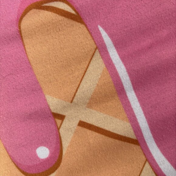 Ice Cream Trompe-l'oeil T-Shirt in Pink and Light Brown - Picture 5 of 5
